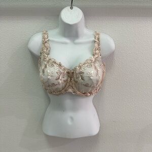 Soma Cream Floral Lace Bra